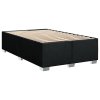 vidaXL Posteľný rám boxspring s matracom čierny 90x200 cm látka