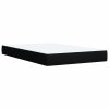 vidaXL Posteľný rám boxspring s matracom čierny 90x200 cm látka