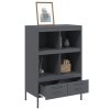vidaXL Vysoká skrinka antracit 68x39x101,5cm oceľ