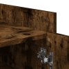 vidaXL Botník dymový dub 52x37,5x100 cm kompozitné drevo