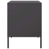 vidaXL Nočný stolík čierny 36x39x50,5 cm oceľ