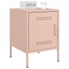 vidaXL Nočné stolíky 2 ks ružové 36x39x50,5 cm oceľ