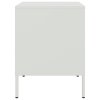 vidaXL Nočné stolíky 2 ks biele 36x39x50,5 cm oceľ