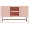 vidaXL TV skrinka ružová 100,5x39x60,5 cm oceľ