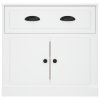 vidaXL Komoda biela 70x35,5x67,5 cm spracované drevo
