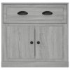 vidaXL Komoda sivá sonoma 70x35,5x67,5 cm spracované drevo