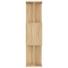 vidaXL Knižnica/deliaca stena, dub sonoma 80x24x96cm, kompozitné drevo
