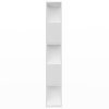 vidaXL Knižnica/deliaca stena, biela 80x24x159 cm, kompozitné drevo