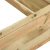 vidaXL Vyvýšený záhradný záhon, impregnovaná borovica 120x120x40cm