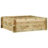 vidaXL Vyvýšený záhradný záhon, impregnovaná borovica 120x120x40cm