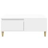 vidaXL Konferenčný stolík biely 90x50x36,5 cm spracované drevo