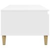 vidaXL Konferenčný stolík biely 90x50x36,5 cm spracované drevo