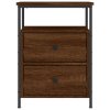 vidaXL Nočný stolík hnedý dub 44x45x60 cm kompozitné drevo