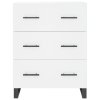 vidaXL Komoda biela 69,5x34x90 cm kompozitné drevo