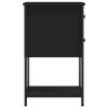 vidaXL Nočné stolíky 2 ks, čierne 32x42x70 cm, kompozitné drevo