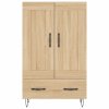vidaXL Vysoká skrinka dub sonoma 69,5x31x115 cm kompozitné drevo