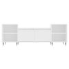 vidaXL TV skrinka biela 160x35x55 cm spracované drevo