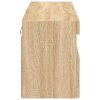 vidaXL TV nástenná skrinka s LED svetlami dub sonoma 100x30x40 cm