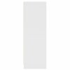 vidaXL Vysoká skrinka so sklenenými dverami biela 35x37x109 cm
