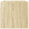 vidaXL Nástenné skrinky sklenené dvierka 2 ks dub sonoma 68,5x37x35 cm