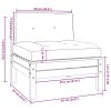 vidaXL 2-miestna záhradná pohovka, krémové podložky, borovicový masív