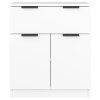 vidaXL Komoda biela 60x30x70 cm spracované drevo