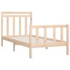 vidaXL Posteľný rám masívna borovica 90x200 cm