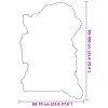 vidaXL Ovčia koža viacfarebná (60-70)x(90-100) cm
