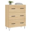 vidaXL Komoda dub sonoma 69,5x34x90 cm kompozitné drevo
