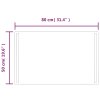 vidaXL LED kúpeľňové zrkadlo 50x80 cm