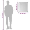 vidaXL LED kúpeľňové zrkadlo 60x60 cm