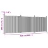 vidaXL Plotový panel sivý 526x186 cm WPC