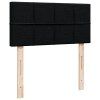 vidaXL Posteľný rám boxspring s matracom čierny 80x200 cm látka