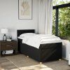 vidaXL Posteľný rám boxspring s matracom čierny 80x200 cm látka