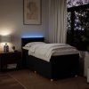 vidaXL Posteľný rám boxspring s matracom čierny 80x200 cm látka