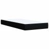 vidaXL Posteľný rám boxspring s matracom čierny 80x200 cm látka
