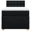 vidaXL Posteľný rám boxspring s matracom čierny 80x200 cm látka