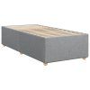 vidaXL Posteľný rám boxsping s matracom bledosivý 80x200 cm látka