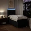 vidaXL Posteľný rám boxspring s matracom čierny 80x200 cm látka