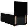 vidaXL Posteľný rám boxspring s matracom čierny 80x200 cm látka