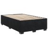vidaXL Posteľný rám boxspring s matracom čierny 120x200 cm zamat