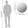 vidaXL Nástenné zrkadlo 70 cm okrúhle sklenené