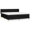 vidaXL Posteľný rám boxspring s matracom čierny 160x200 cm látka