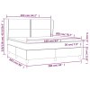 vidaXL Posteľný rám boxspring s matracom čierny 160x200 cm látka