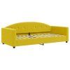 vidaXL Denná posteľ s matracom žltá 90x200 cm zamat
