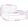vidaXL Posteľný rám boxspring s matracom čierny 160x200 cm látka