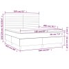 vidaXL Posteľný rám boxspring s matracom čierny 160x200 cm látka