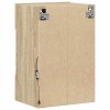 vidaXL Nástenné skrinky s LED osvetlením pre TV 2 ks dub sonoma 40x30x60,5cm