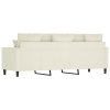 vidaXL 3-miestna pohovka krémová 180 cm zamat