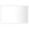vidaXL Kúpeľňové zrkadlo s LED, biele 60x8,5x37 cm, akryl